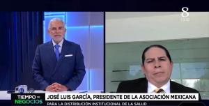 El periodista Darío Celis entrevistó a José Luis García, presidente de la Asociación Mexicana para la Distribución Institucional de la Salud, ASMEDIS.